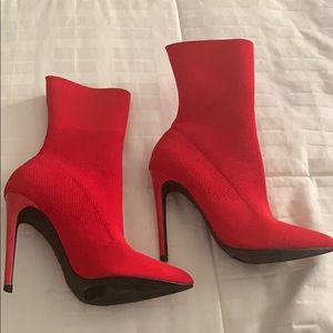 Steve Madden Red Sock booties